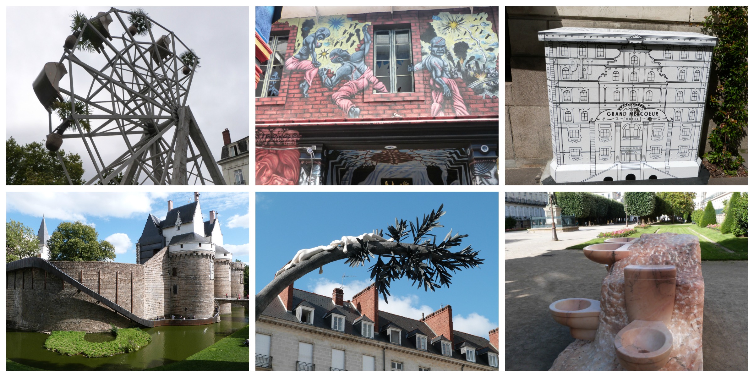 quelques photos des œuvres d'art du voyage à Nantes 2017